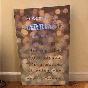 Success in Marriage Canvas
